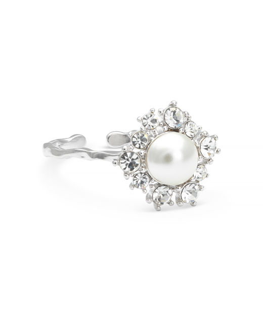 Mässingring Emily Pearl Ivory BS