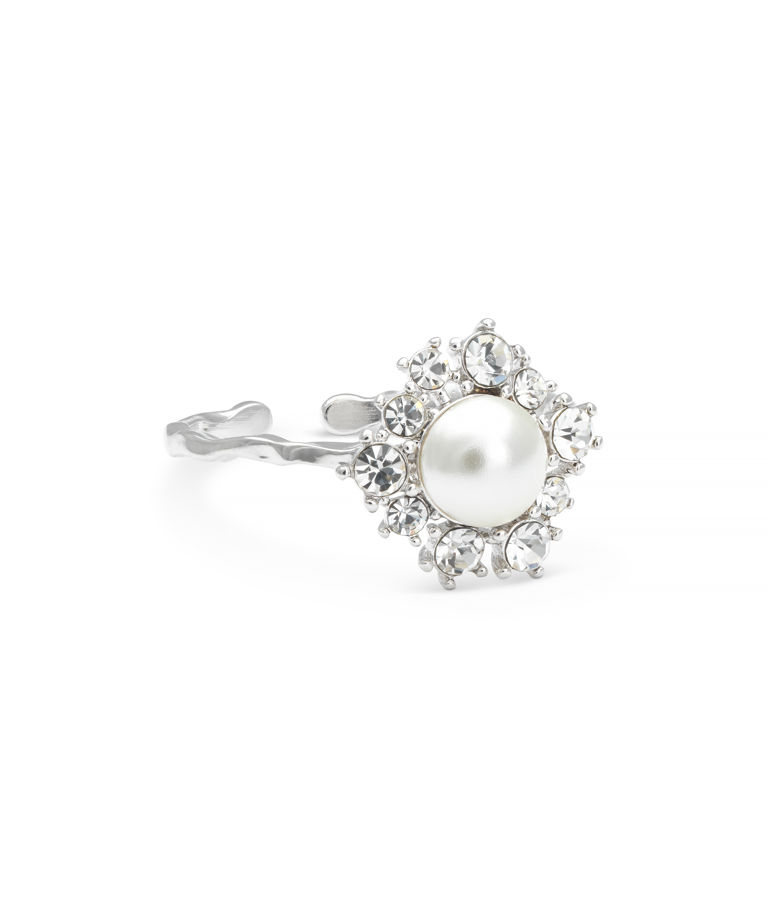 Mässingring Emily Pearl Ivory BS