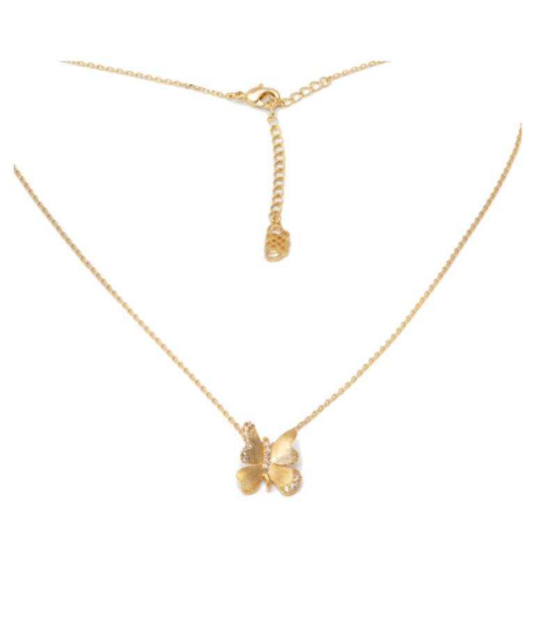 Mässinghalsband Brigitte - Champagne mist gold