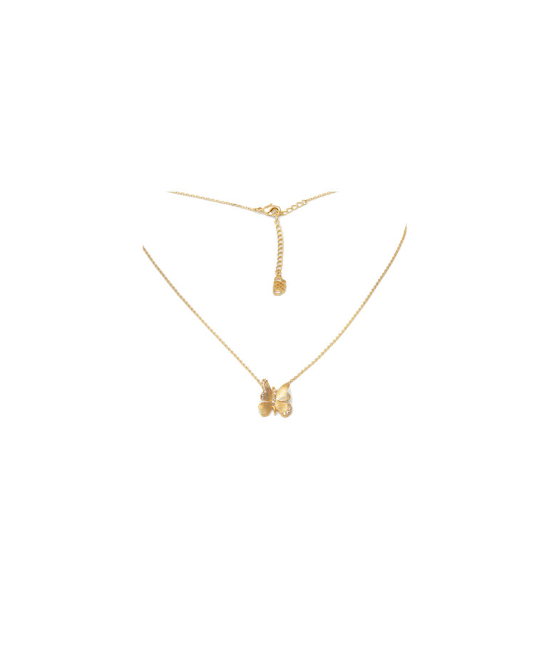 Mässinghalsband Brigitte - Champagne mist gold