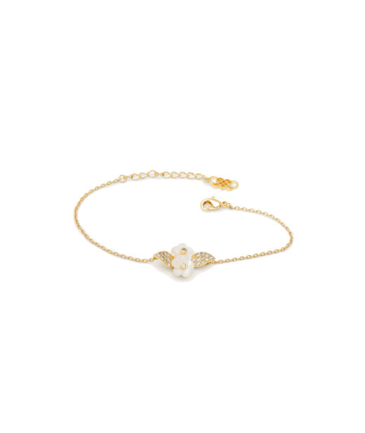 Mässingarmband Claire - Creme puff gold