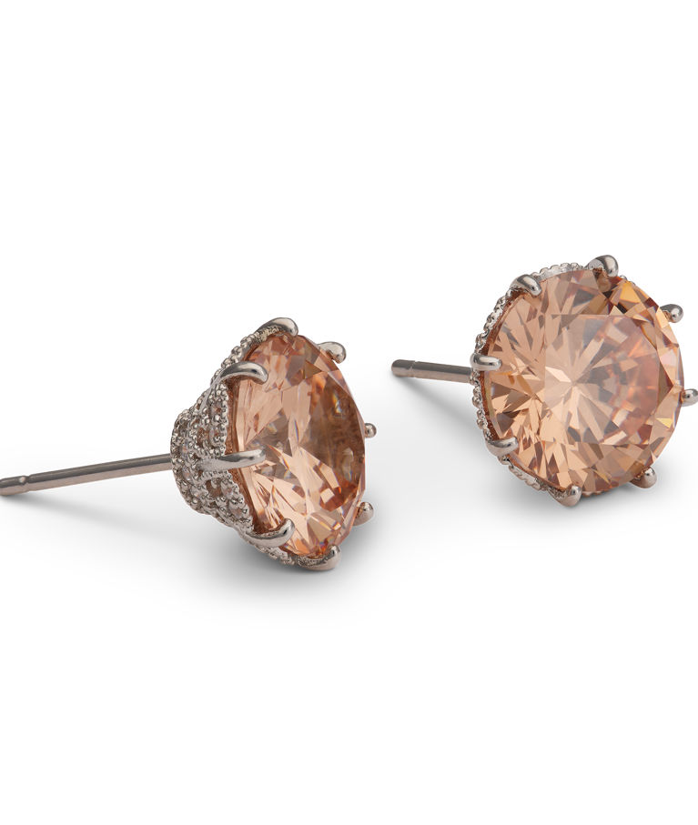 Mässingörhänge Elenora Studs Champagne