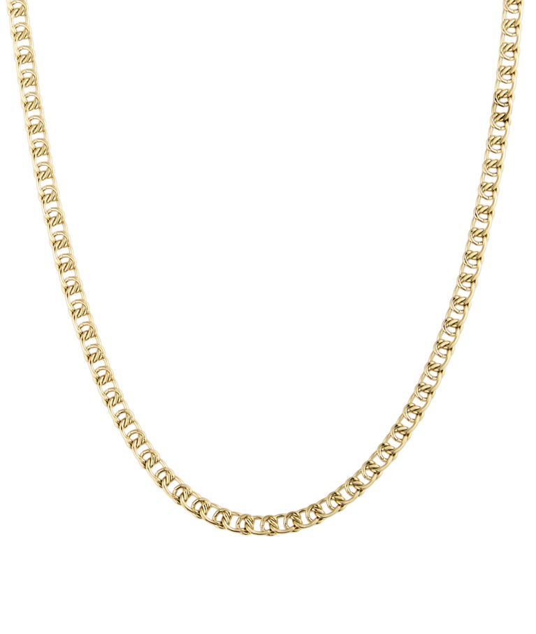 Stålhalsband Infinty gold