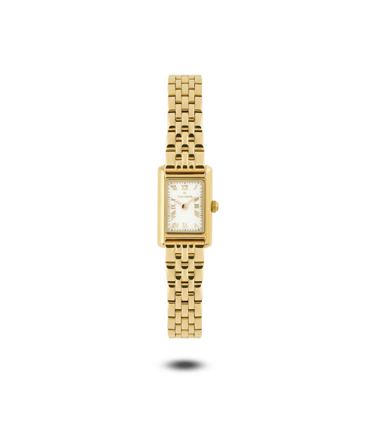Stålklocka Timeless Petite Gold vit urtavla