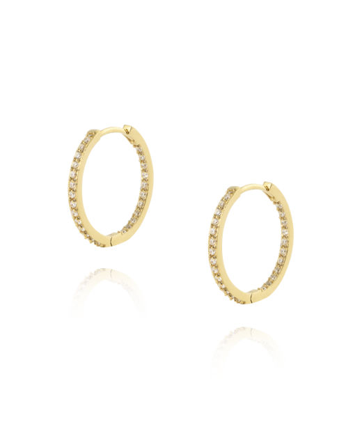 Stålörhänge Sparkle Large Hoops