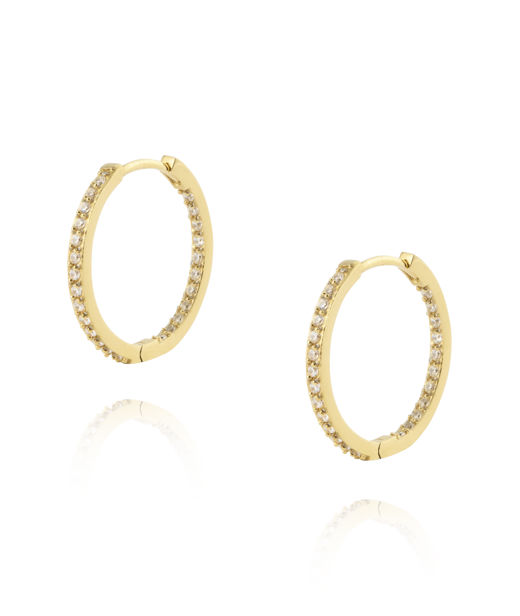 Stålörhänge Sparkle Large Hoops
