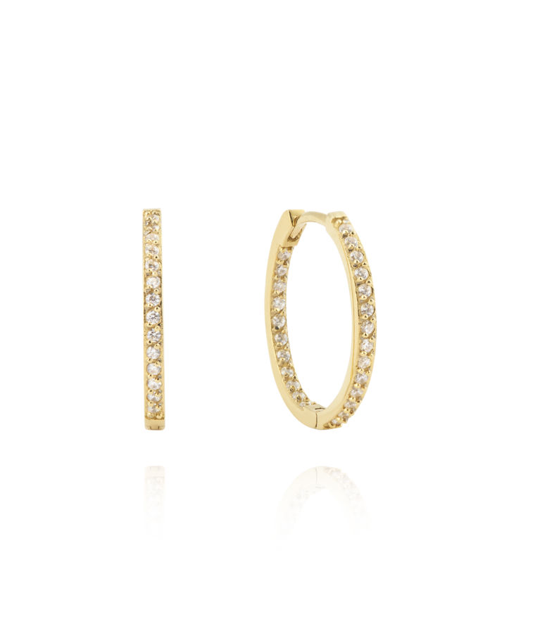 Stålörhänge Sparkle Large Hoops