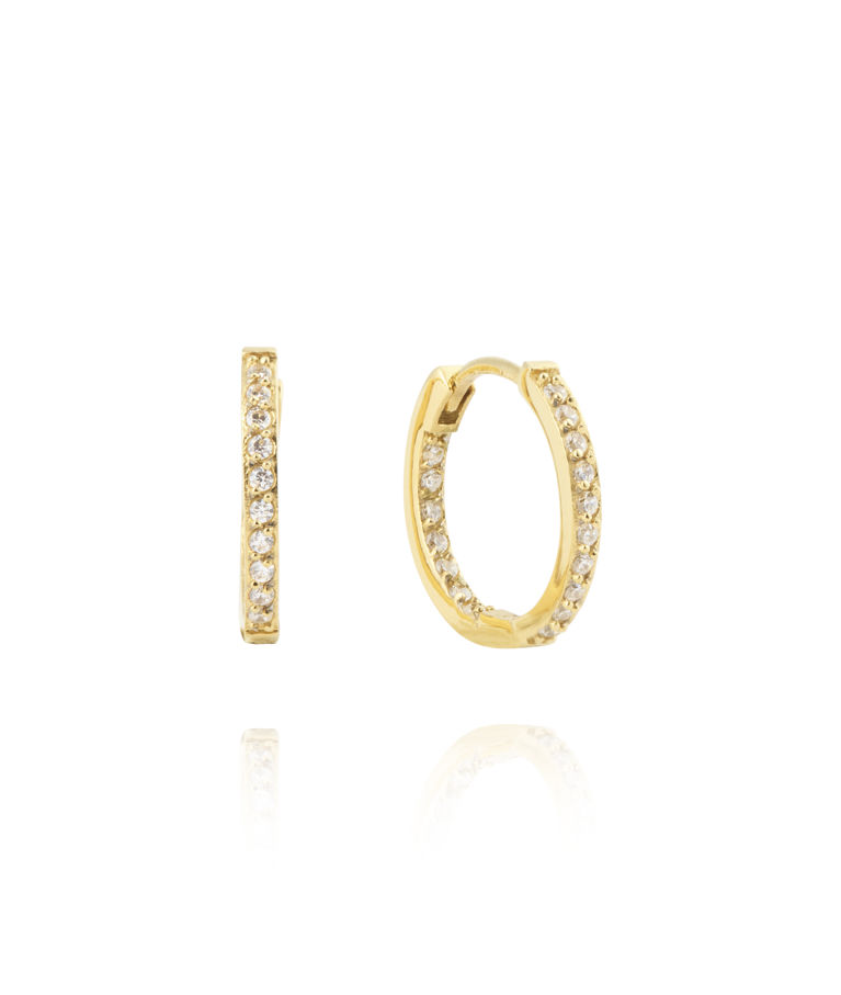 Stålörhänge Sparkle Medium Hoops