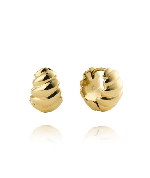 Stålörhänge Seléne Hoops Medium Gold
