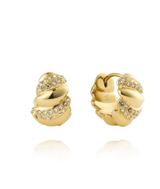 Stålörhänge Noela Medium Hoops Gold