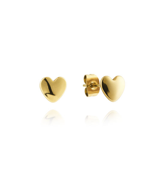 Stålörhänge Love Small Studs Gold