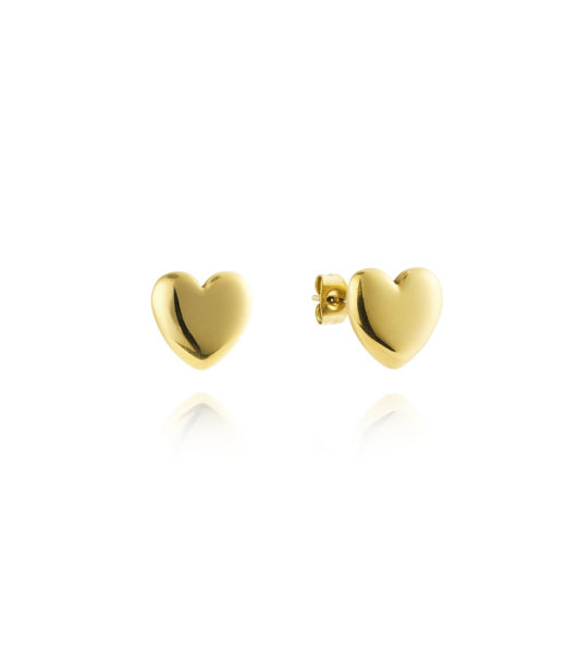 Stålörhänge Love Medium Studs Gold