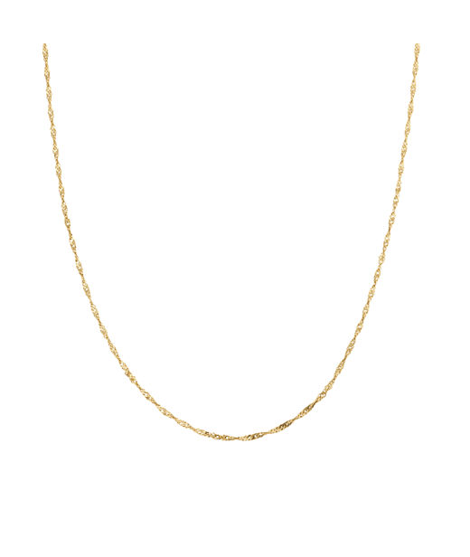 Stålhalsband Twirl gold
