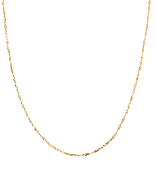 Stålhalsband Twirl gold