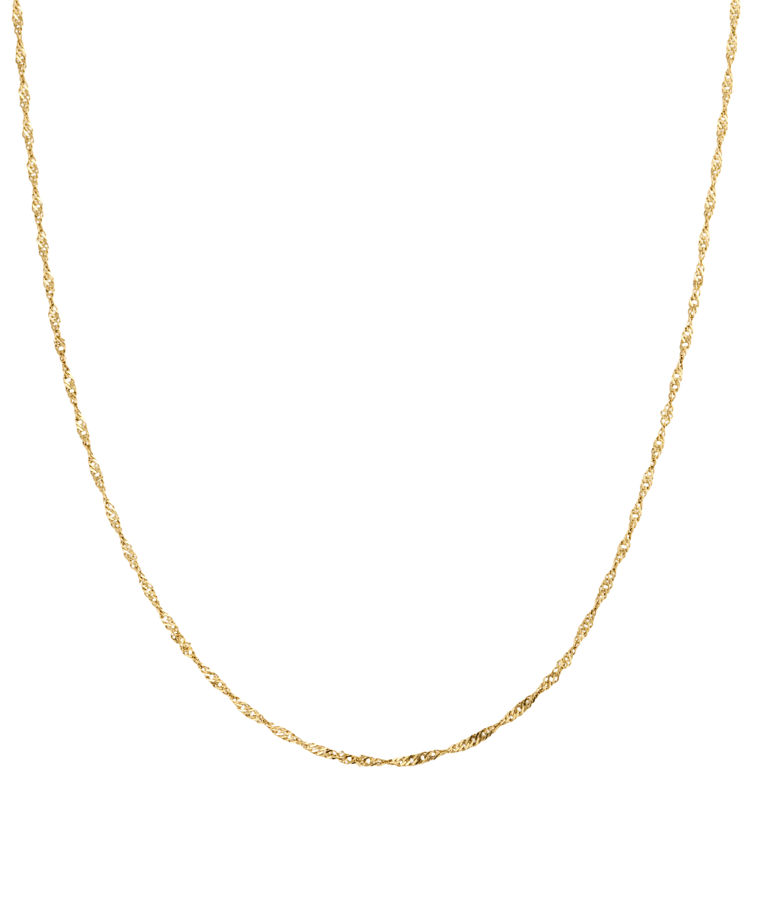 Stålhalsband Twirl gold