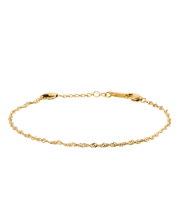 Stålarmband Twirl gold medium