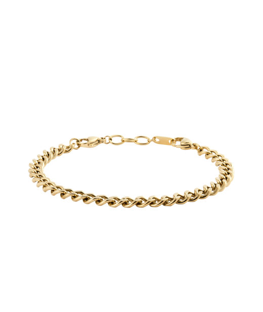Stålarmband Curb gold medium