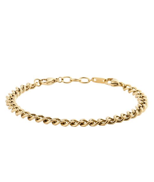 Stålarmband Curb gold medium