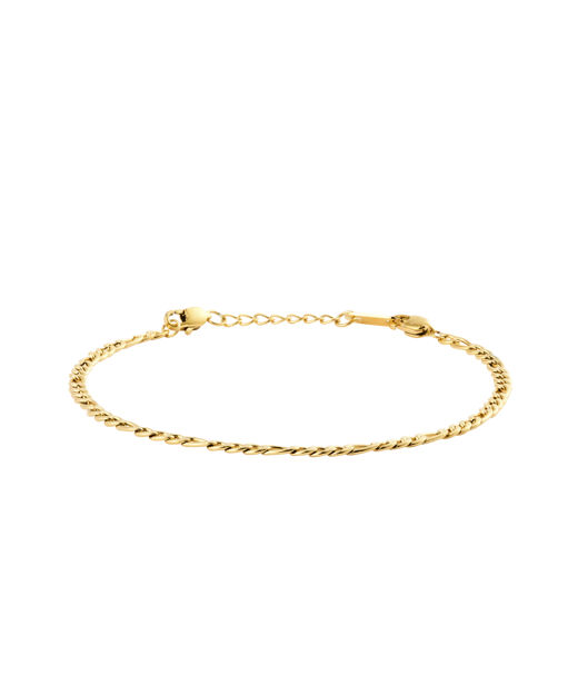 Stålarmband Thin Figaro gold