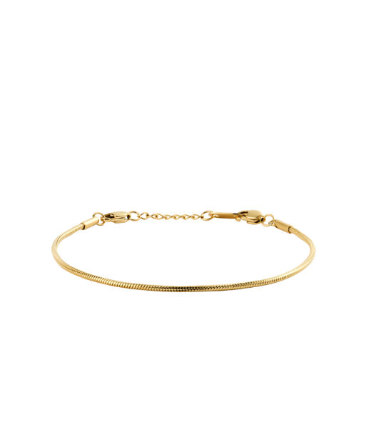 Stålarmband Snake medium gold