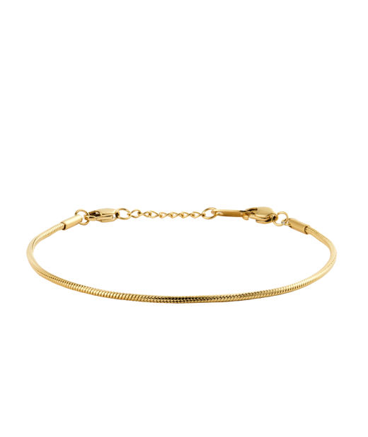 Stålarmband Snake medium gold