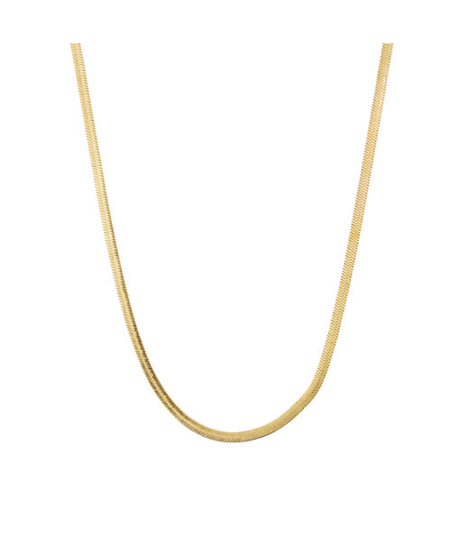 Stålhalsband Thin Snake gold