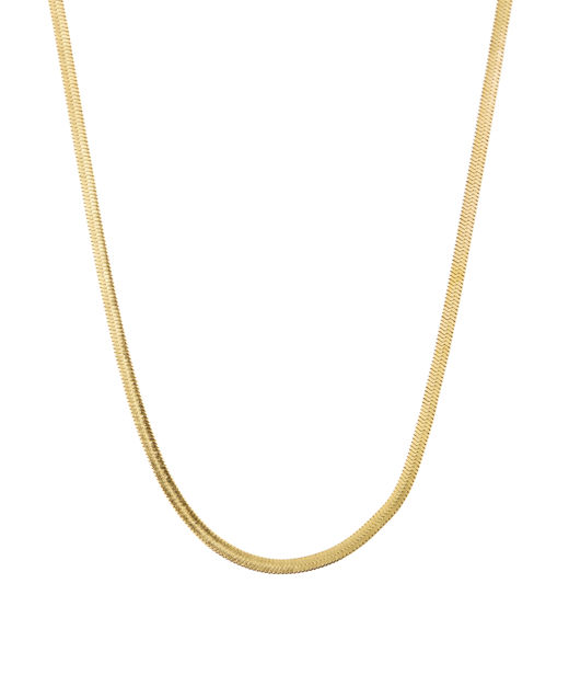 Stålhalsband Thin Snake gold