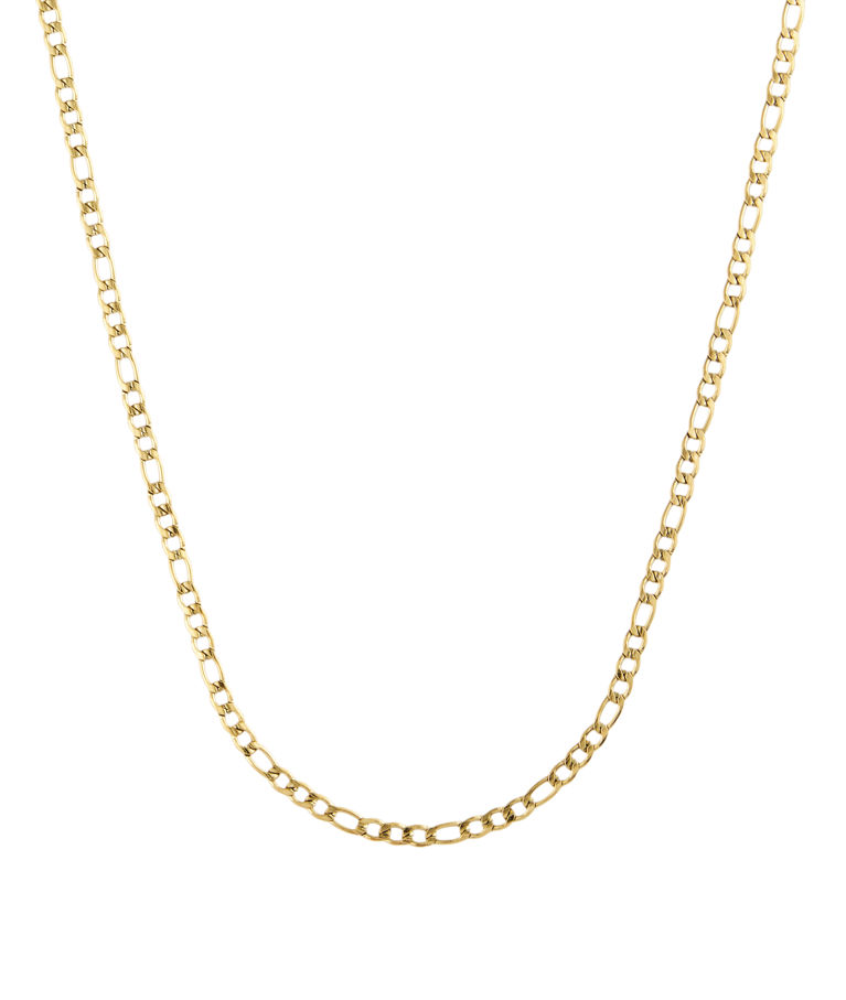 Stålhalsband Thin Figaro gold