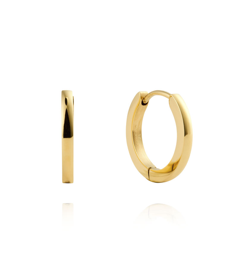 Stålörhänge Classic Hoops Small gold