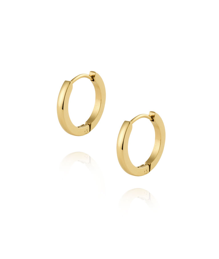 Stålörhänge Classic Hoops Medium gold