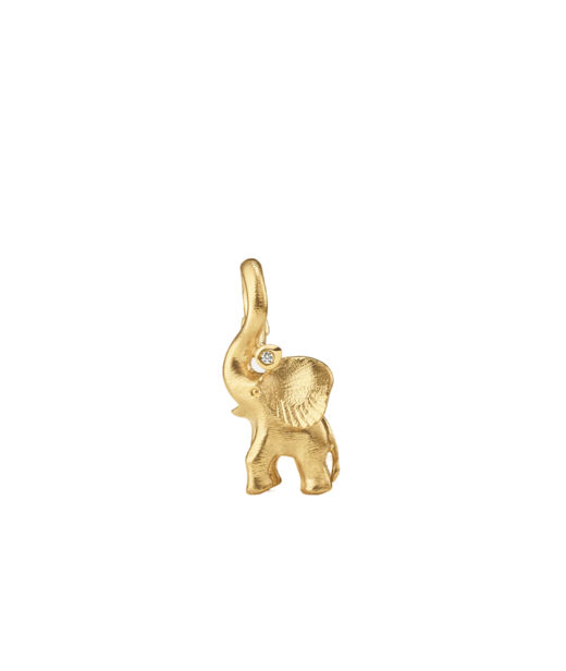 18k rg hänge Sweet Drop Cirkus Elephant 0,01ct tw/vs BSG CC