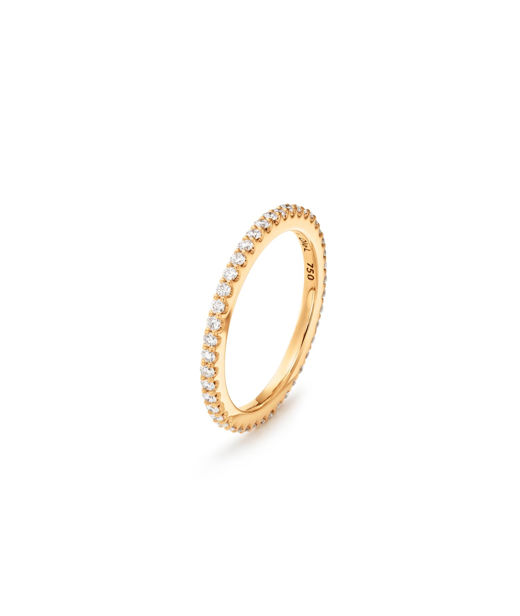 18k gg ring Love Band Straight 0,43ct tw/vs SIZE 58