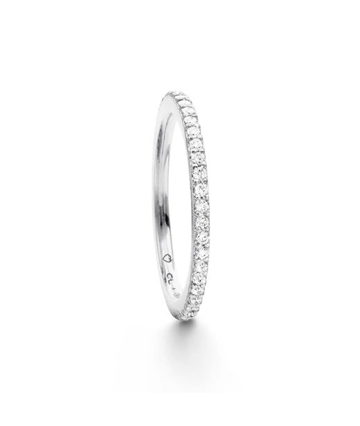 18k vg ring Love Band Straight 0,43ct tw/vs. SIZE 54