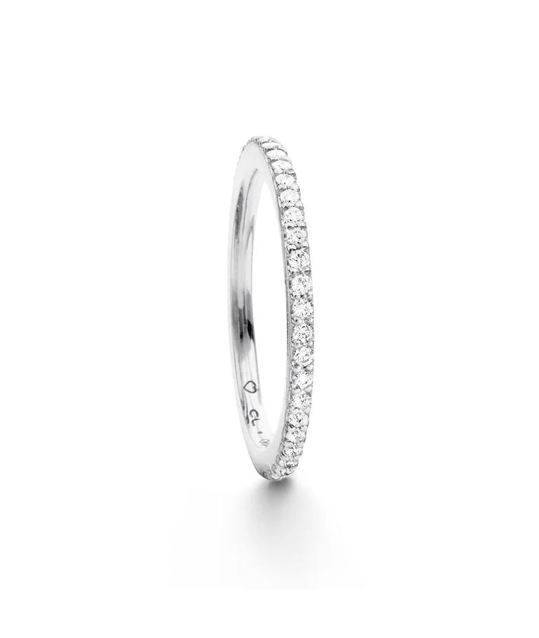 18k vg ring Love Band Straight 0,43ct tw/vs. SIZE 54