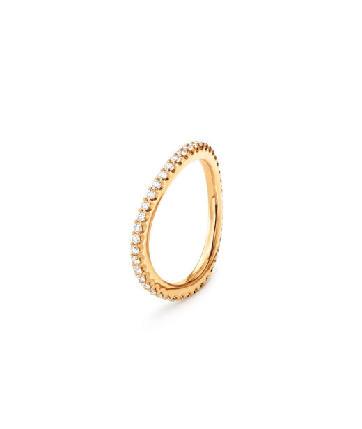 18k gg ring Love Band Curved 0,45ct tw/vs SIZE 55