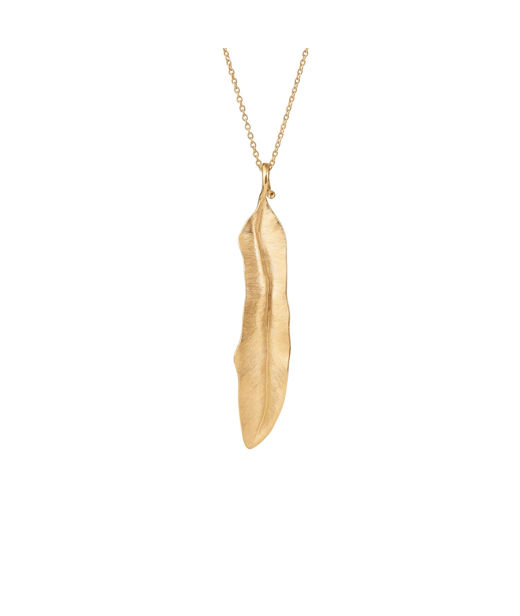 18k gg hänge Mellan Leaves 6,5cm CC