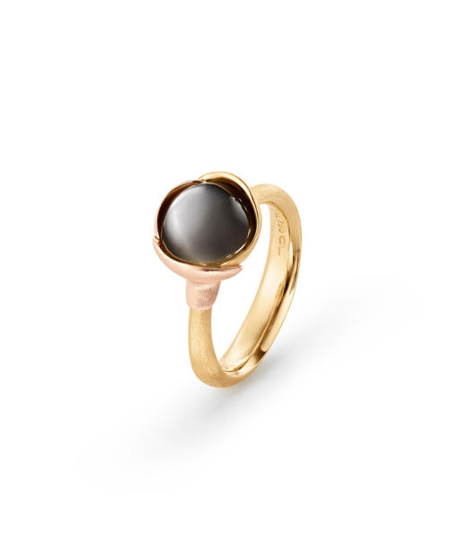 18k gg ring Lotus stl 1 grå månsten SIZE 56