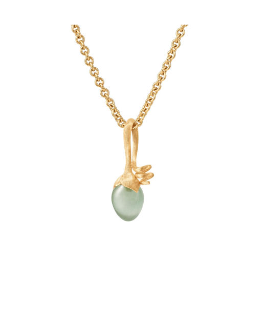 18k gg hänge Sprout Lotus aquamarin.
