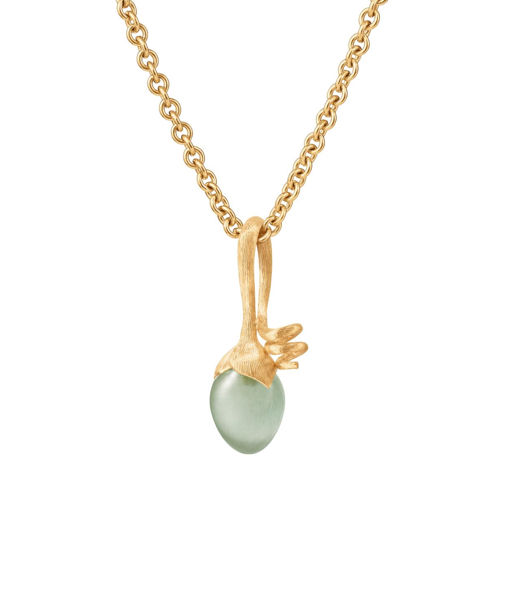 18k gg hänge Sprout Lotus aquamarin.
