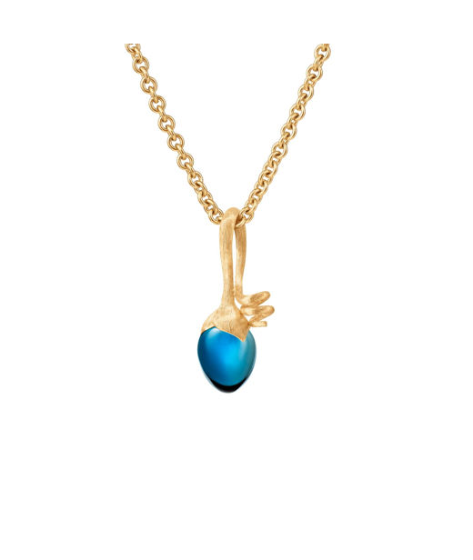 18k gg hänge Sprout Lotus London blue topas CC