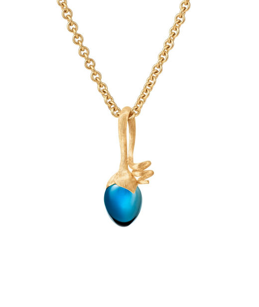18k gg hänge Sprout Lotus London blue topas CC