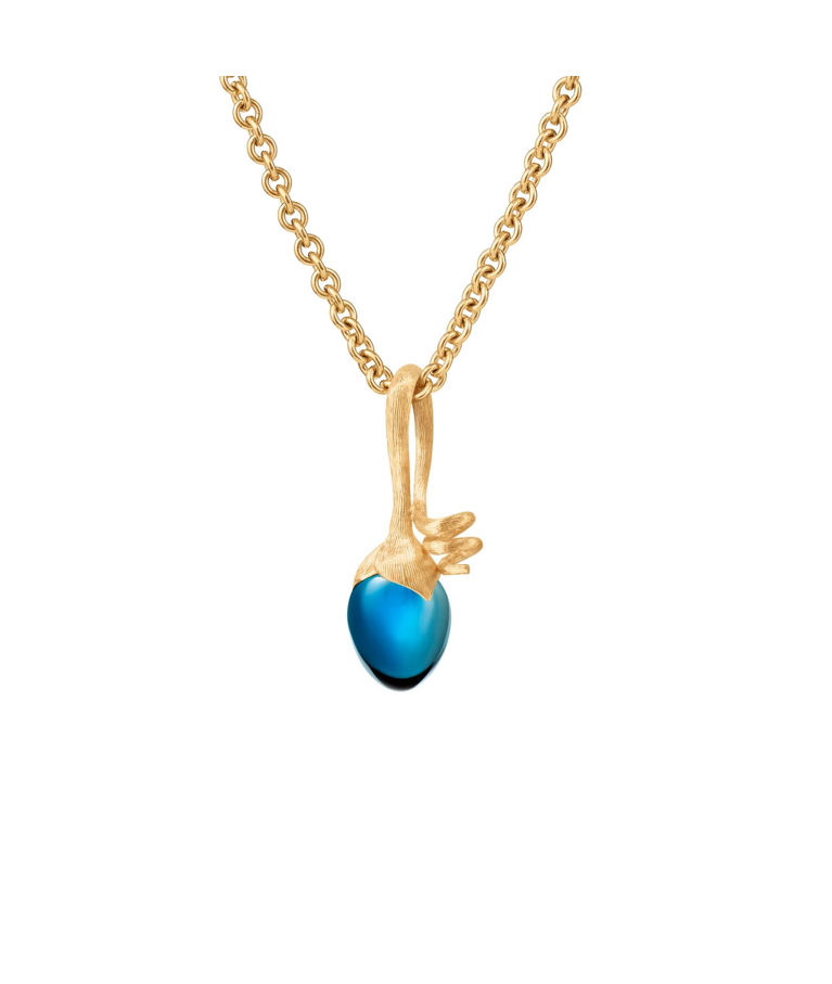 18k gg hänge Sprout Lotus London blue topas CC