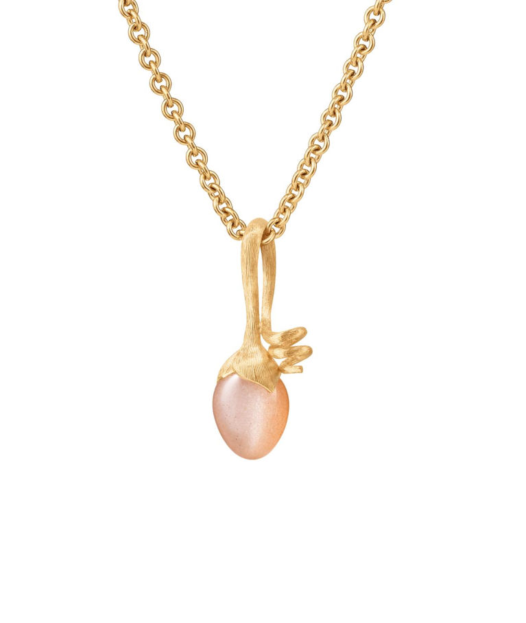 18k gg hänge Lotus Spira blush månsten CC
