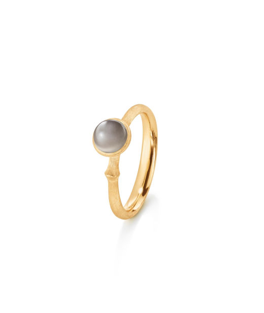 18k gg ring Lotus no.0 grå månsten. BSG CC SIZE 54