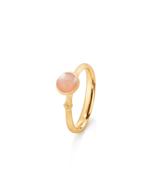 18k gg ring Lotus no.0 blush månsten. SIZE 55