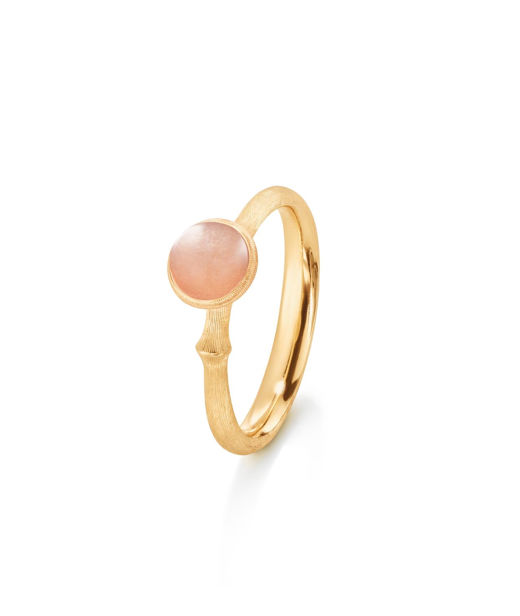18k gg ring Lotus no.0 blush månsten. SIZE 55