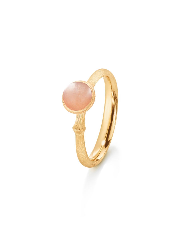 18k gg ring Lotus no.0 blush månsten. SIZE 55