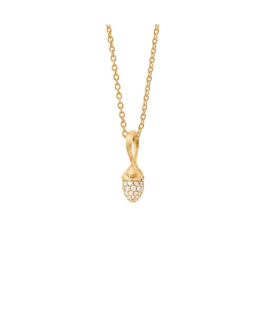 18k gg hänge Spira Mini Lotus Pavé 0,48ct tw/vs