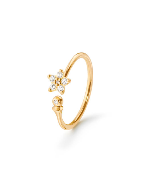 18k gg ring Shooting Stars pavé 7dia tot 0,115ct tw/vs CC