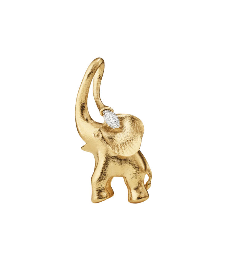 18k gg hänge Circus Elefant 24 dia 0,11ct tw/vs inkl. 3 CC